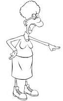 coloriage la maitresse de titeuf